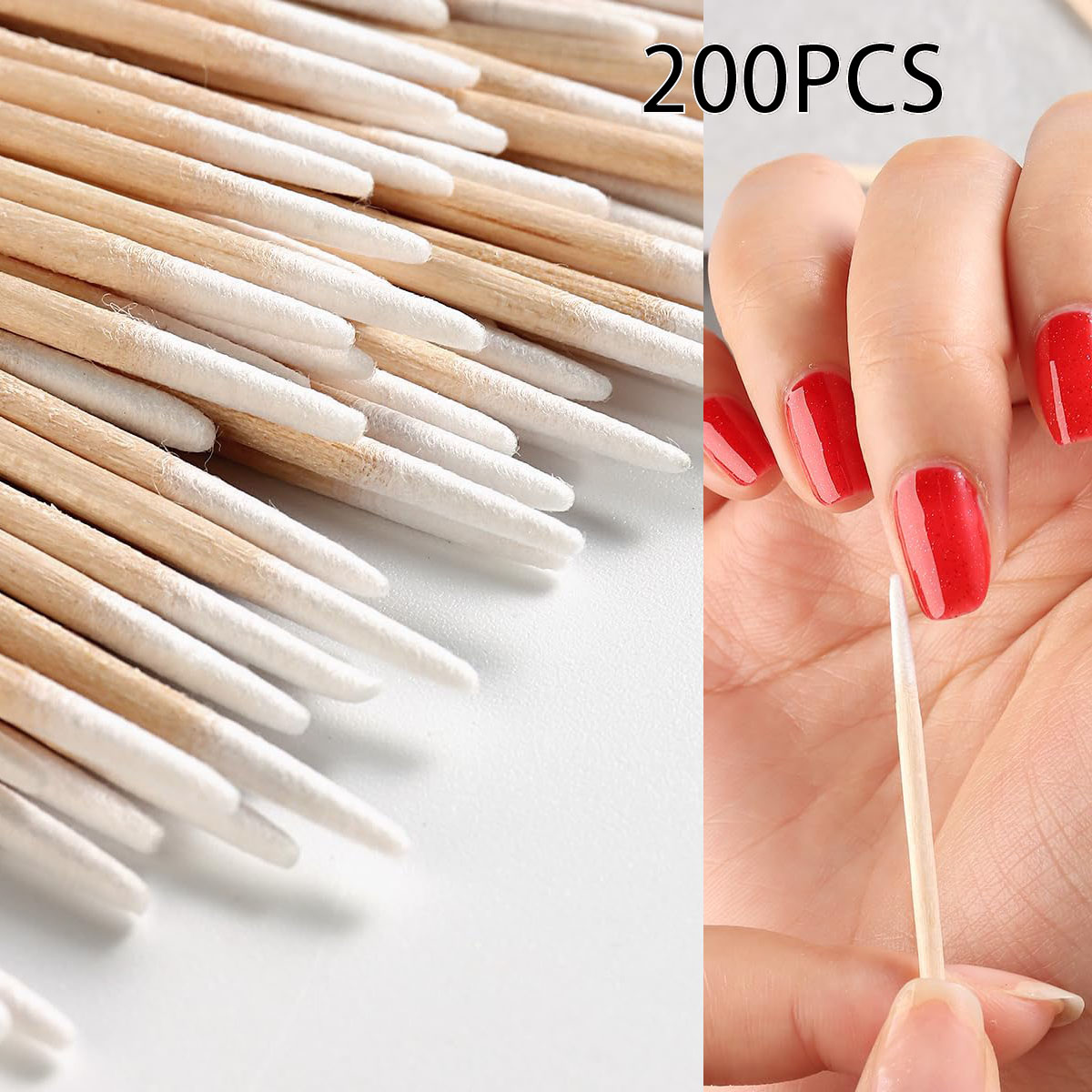 Contour Palette Stick - 200 pçs unhas arte madeira cotonete