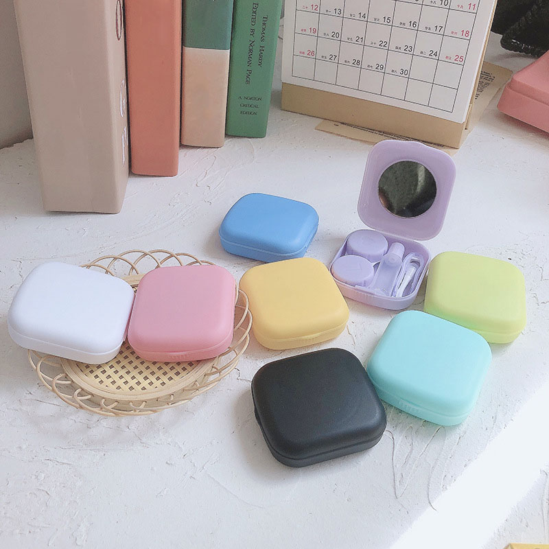 Beauty No Makeup - Mini Contact Lens Pocket Case, Portátil,