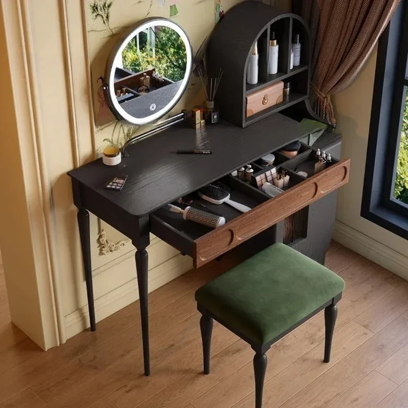 + organizador preto vaidade me - Beauty Makeup Vanity Set avaliação e preço