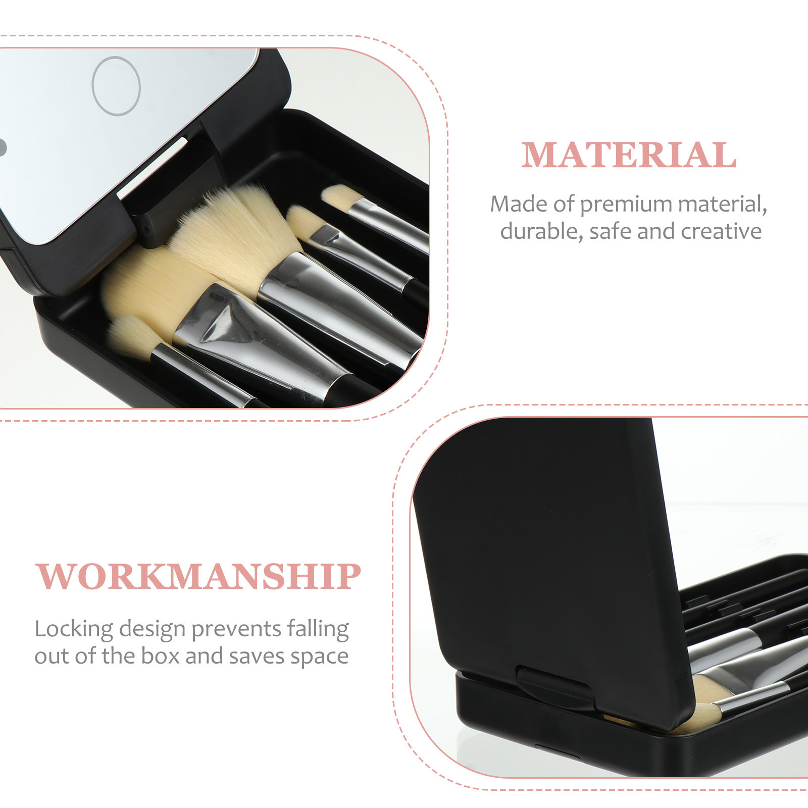 Conjunto de 5 Espelhos de Maqu - Beauty Makeup Vanity Set avaliação e preço